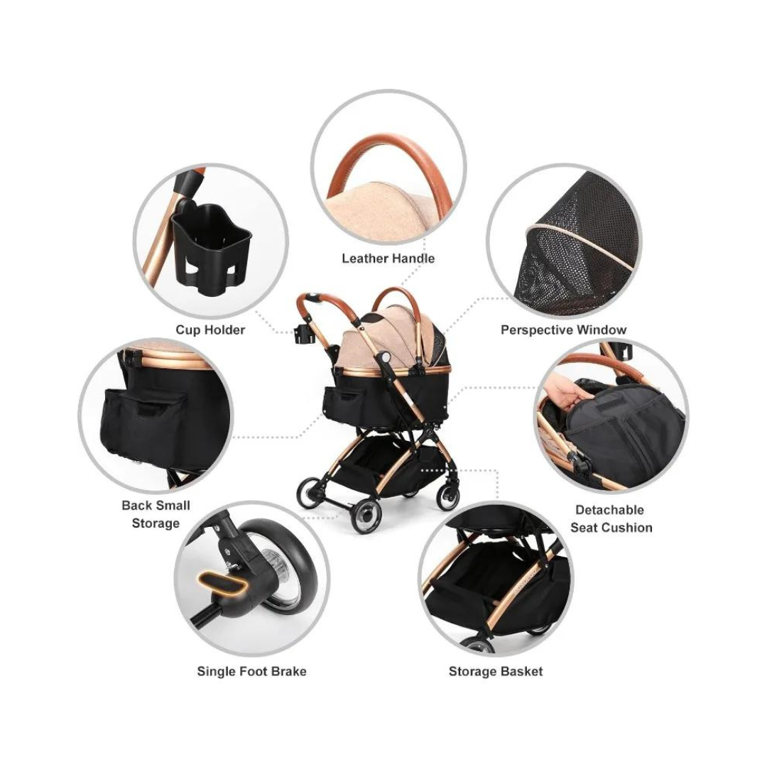 Foldable Cat Stroller
