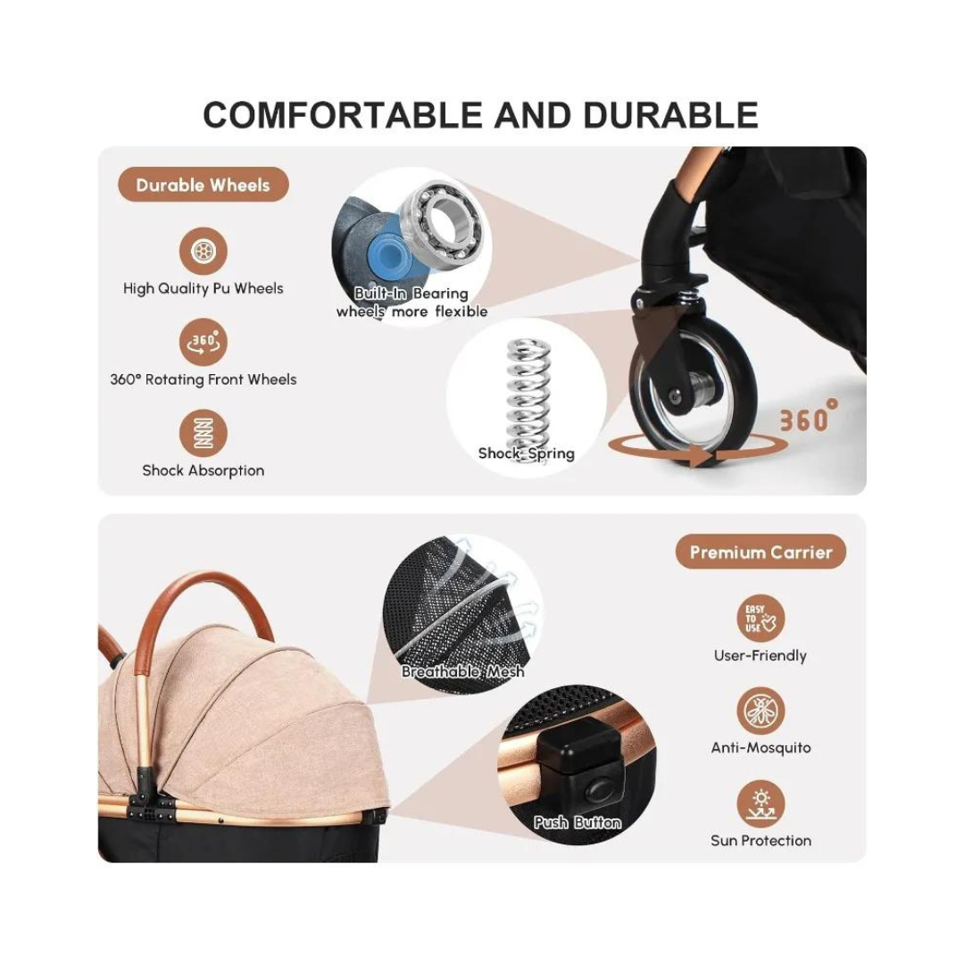 Foldable Cat Stroller