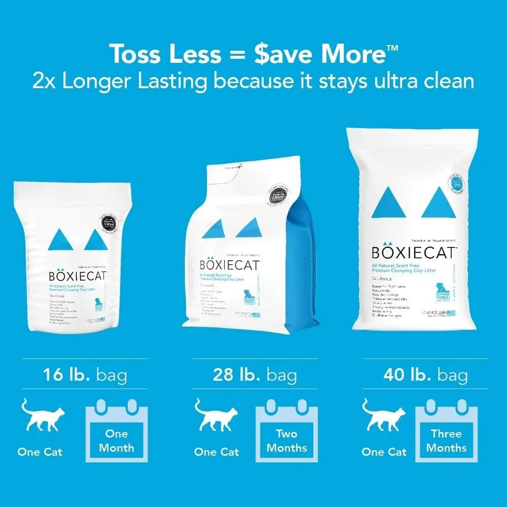 Boxiecat Premium Clumping Clay Cat Litter