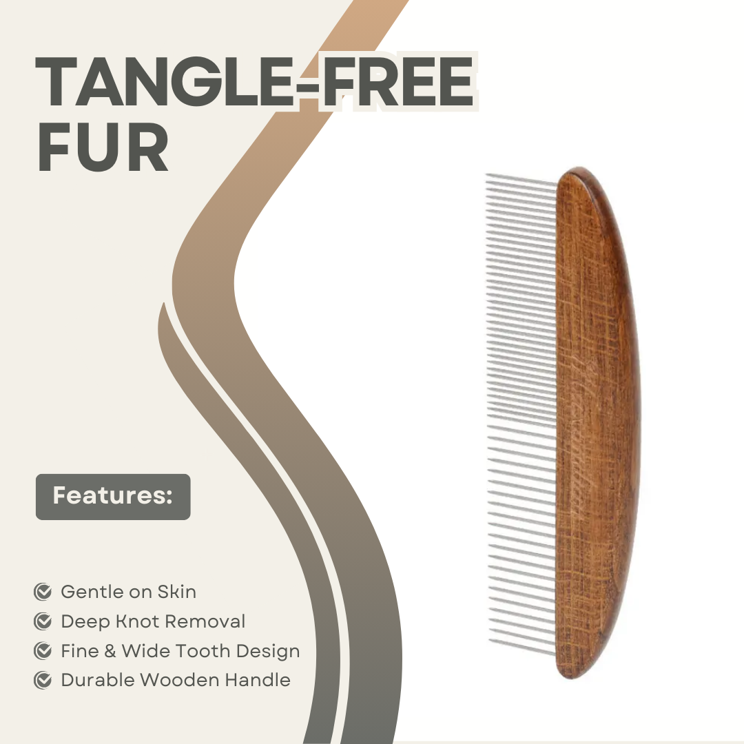 Wooden Straight Comb