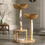 Natural Wood Cat Tree Sanctuary